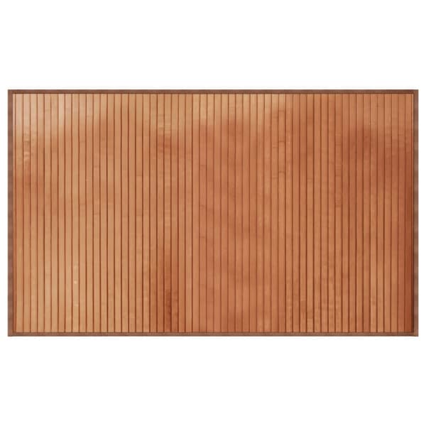 Matta rektangulär brun 60x100 cm bambu
