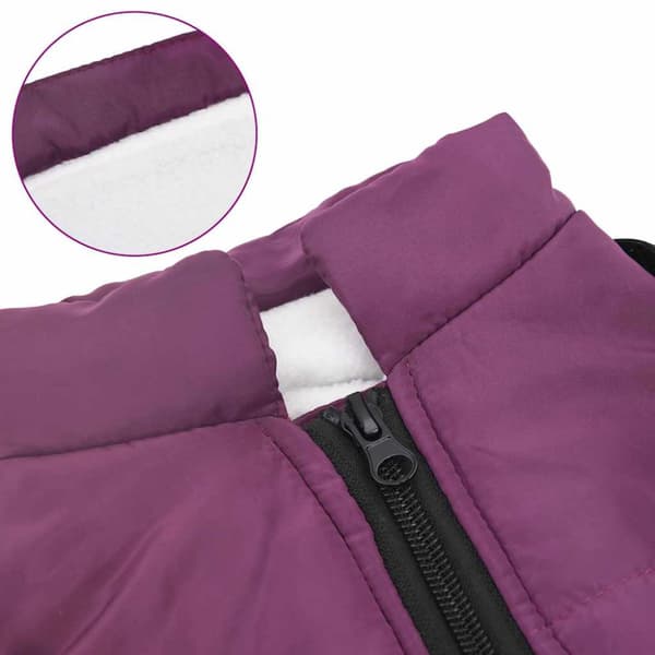 Hund Kappa Lila L36 Fleece och Polyester