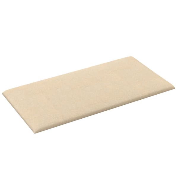 Väggsänggavel 12 pcs Kräm 30 x 15 cm tyg