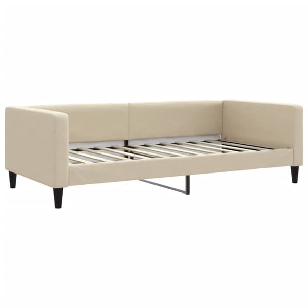 Dagbädd utdragbar gräddvit 100x200 cm tyg