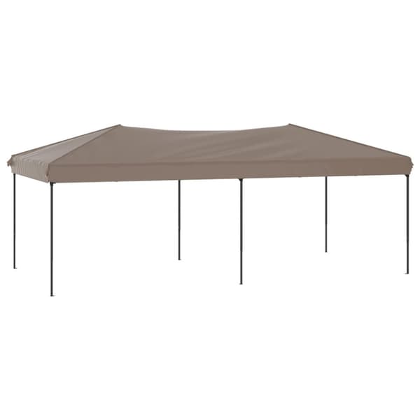 Hopfällbart partytält taupe 3x6 m