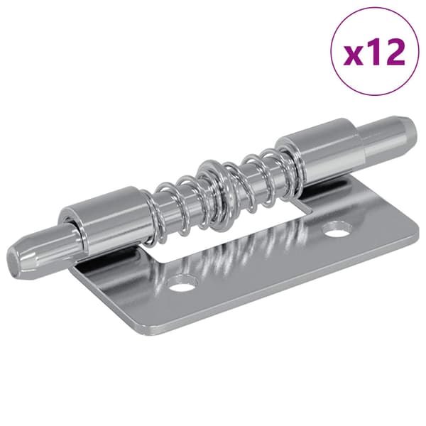 Lås 12 pcs Silver 46 x 17 x 1,2 mm Stål