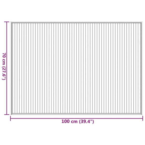 Matta rektangulär mörkbrun 70x100 cm bambu