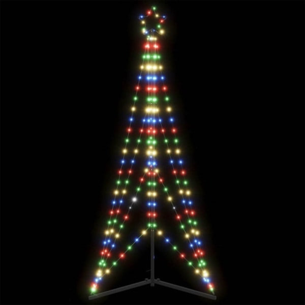 LED julgran 363 LEDs flerfärgad 182 cm