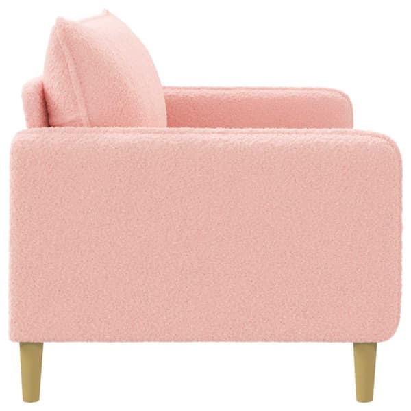 XXL Fåtölj Rosa Bouclé