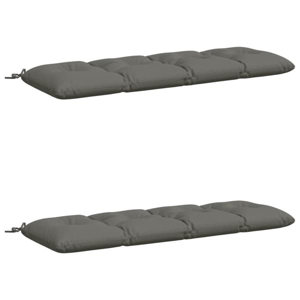 2-delade Bänk Kuddar VIANEN 100% Polyester Grå 150 x 50 x 12 cm