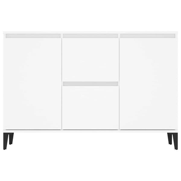 Skänk vit 102x35x70 cm konstruerat trä