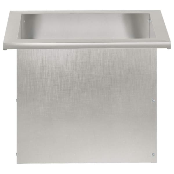 Odlingslåda med LED Silver 30 x 40 x 30 cm Rostfritt stål