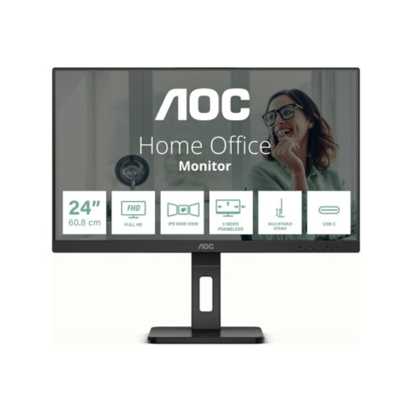 AOC Pro-line 24P3CV - P3 Series - LED-skärm - Full HD (1080p) - 24" Svart