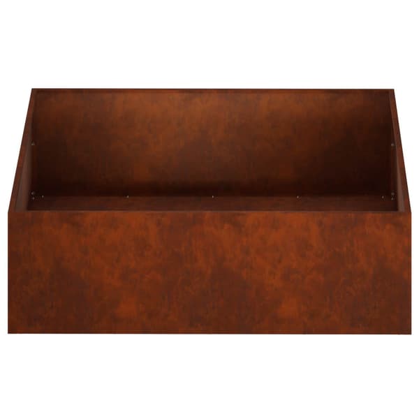 Trädgårdsplanterare Rostig 100 x 100 x 30 cm