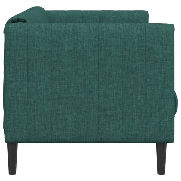 Soffa 2-sits mörkgrön tyg