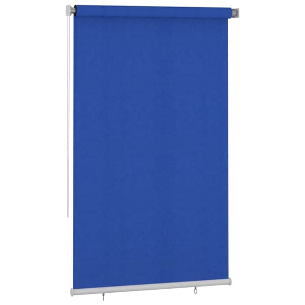 Rullgardin utomhus 140x230 cm blå HDPE