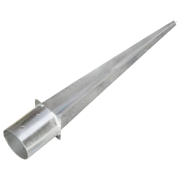 Jordspett 2 st silver 12x91 cm galvaniserat stål