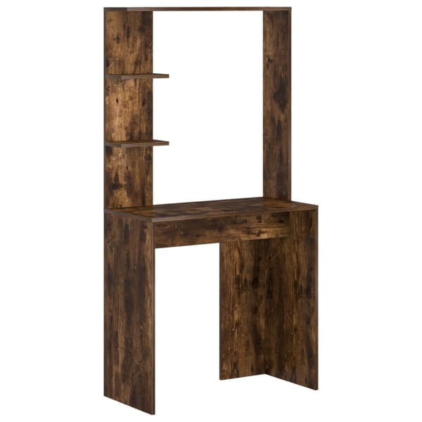Skrivbord 2 pcs Rökt ek