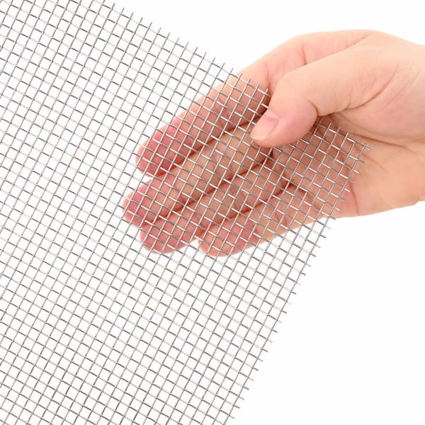 Nätduk 40 x 1000 cm 6 Mesh Rostfritt stål 201 Silver