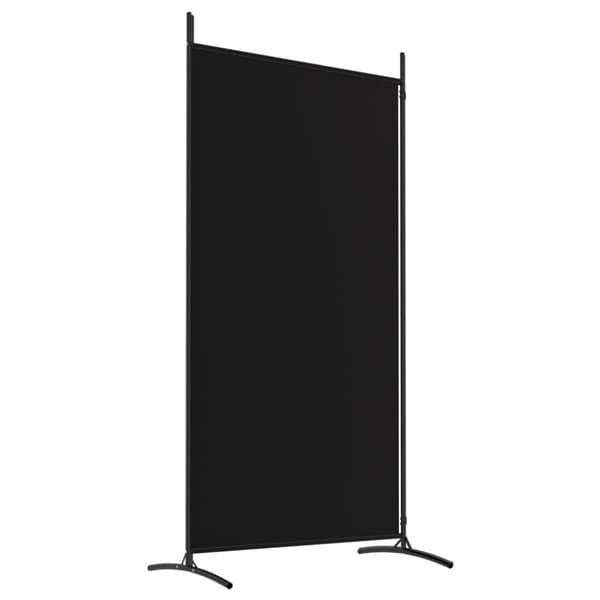 Rumsavdelare 2 panel svart 175x180 cm tyg