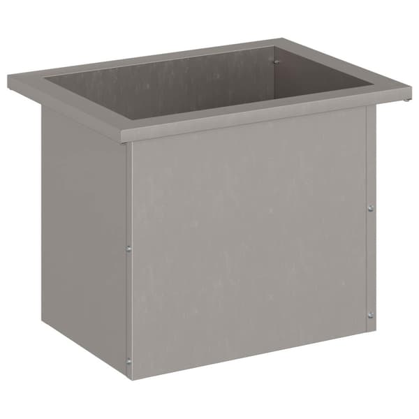 Odlingslåda med LED Rostig 30 x 40 x 30 cm Väderbeständig stål