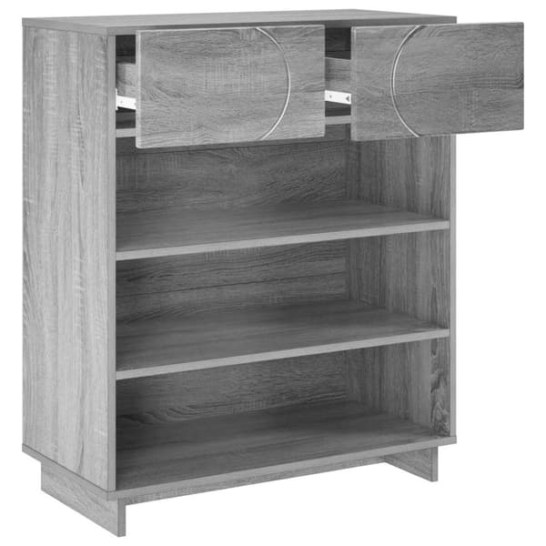Skoskåp 73 x 38 x 87,5 cm Konstruerat trä Grå Sonoma
