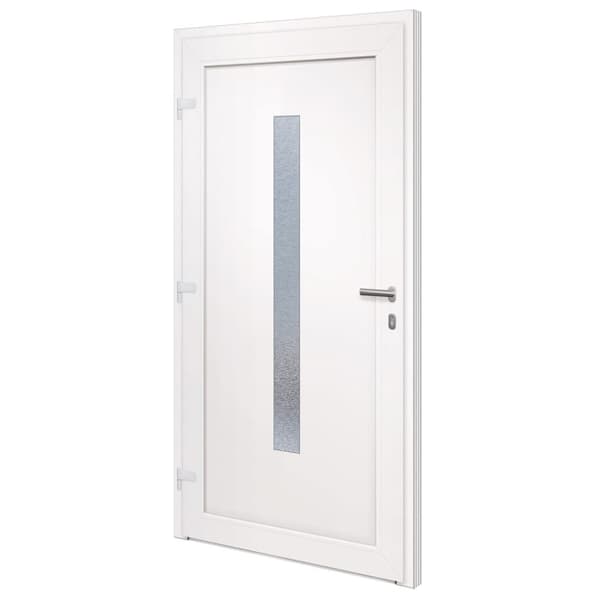Ytterdörr vit 108x208 cm PVC