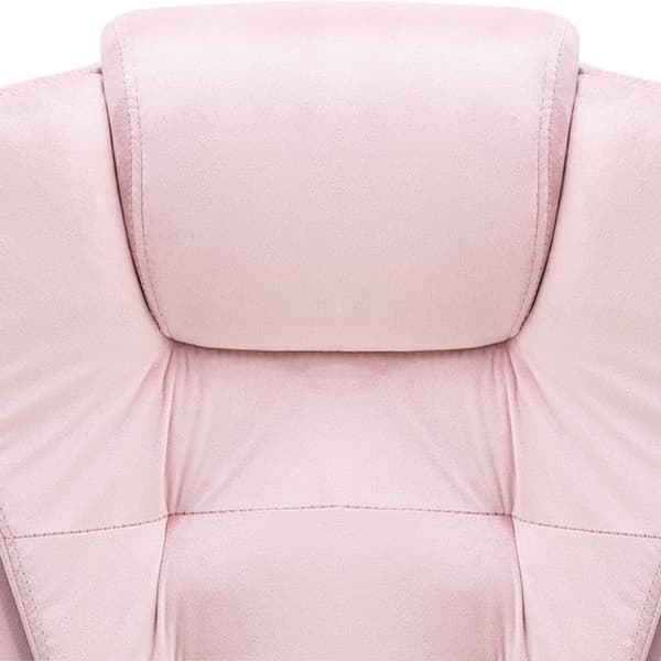 Kontorsstol rosa sammet