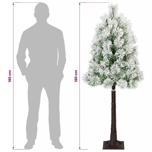 Plast Hingad Julgran 180 cm 300 LED-lampor Varmvit