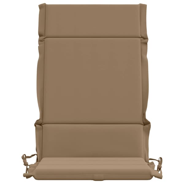 4-delade Höga Ryggstolsdynor GEMERT 4 st 100% Polyester Taupe