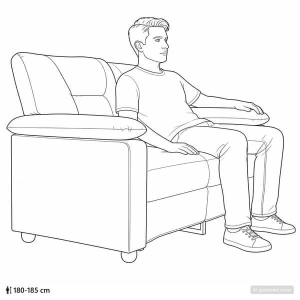 Soffa Vinröd 151 x 85 x 93 cm Konstläder
