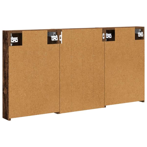 Badrumsskåpsset 3 st 120 x 10,5 x 60,5 cm Konstruerat trä
