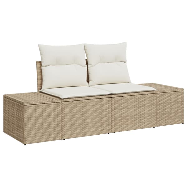 Trädgårdsoffset 8 st Beige konstrotting