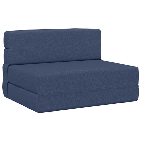 Fällbar Soffbed Blå 70 x 72 x 60 cm Tyg