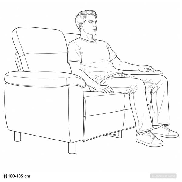 Soffa Brun 158 x 90 x 95 cm Tyg