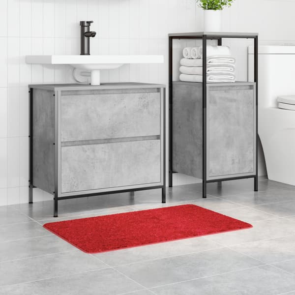 Halkfri Badmatta Röd 50 x 80 cm PP