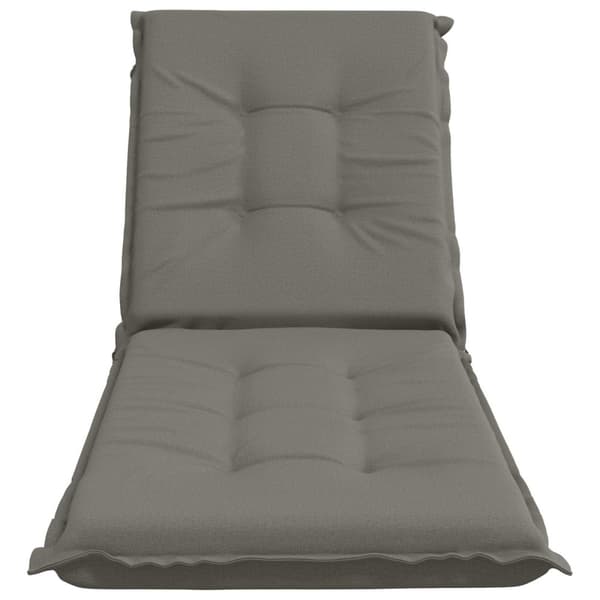 Solstol Kudde GEMERT 100% Polyester Grå 190 x 60 x 9 cm