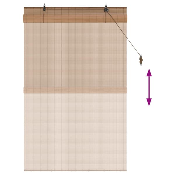 Rullgardin Brun 110 x 160 cm Bambu