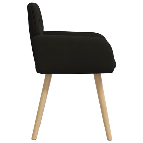Matstolar 4 pcs Bouclé Svart 59 x 57 x 85 cm
