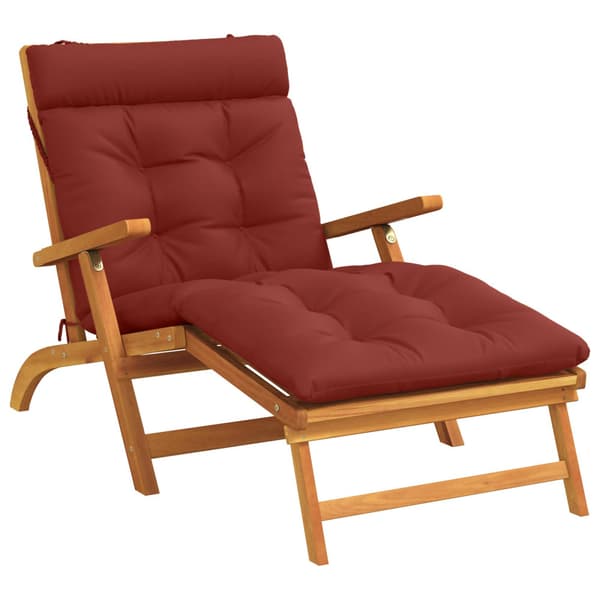 Solstol Kudde VIANEN 100% Polyester Röd 200 x 80 x 8 cm