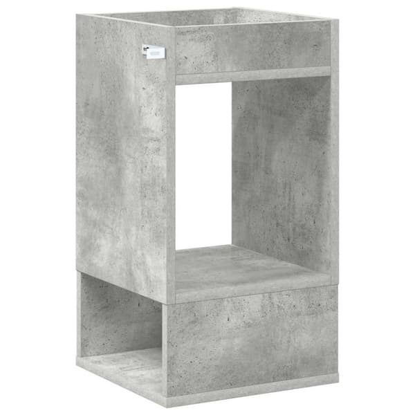 Sidobord Betonggrå 30 x 30 x 56 cm Konstruerat trä