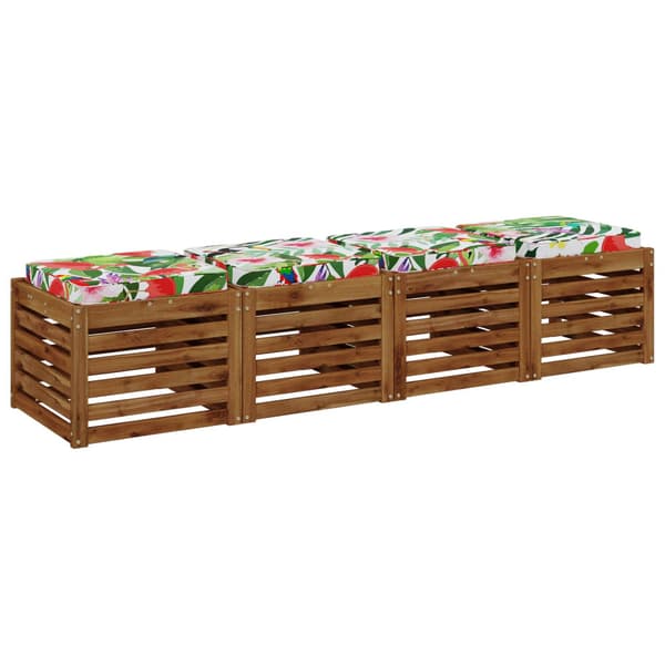 4-delade Sittdynor VUGHT 4 st 100% Polyester Flerfärgsdesign