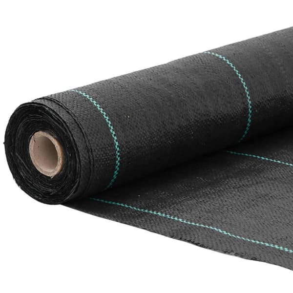Ogräsmatta svart 0,5x150 m PP