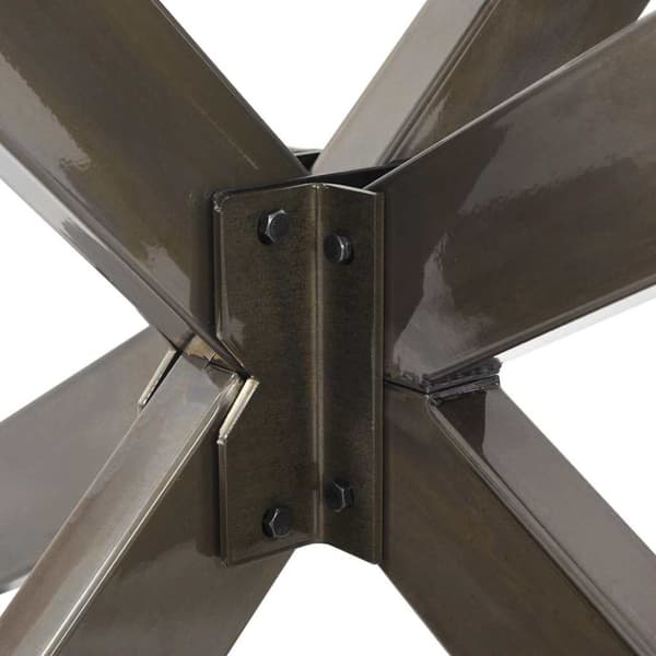 Matbordsben spindelformad svart 120x68x(72-73) cm stål