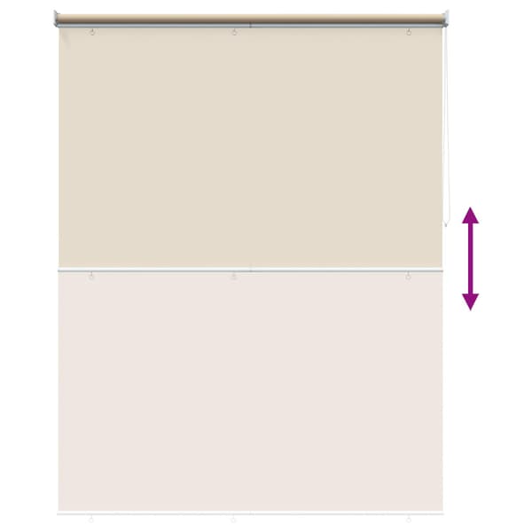 Rullgardin UV-skydd Beige 180 x 230 cm Polyester