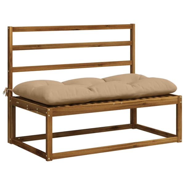 Bänk kudde VIANEN 100% Polyester Sand 100 x 60 x 12 cm