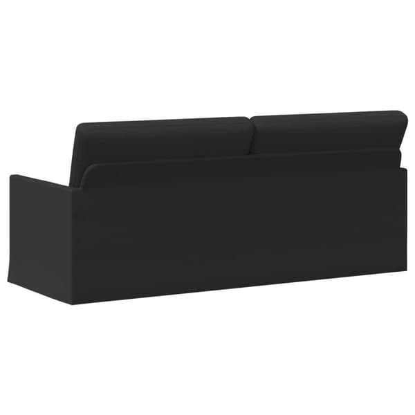 3-sitssoffa Svart 190 x 81 x 82 cm Tyg