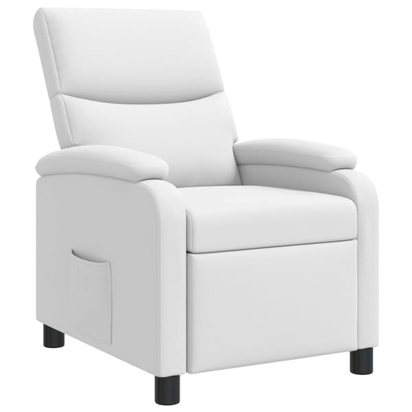 Recliner Vit Konstläder