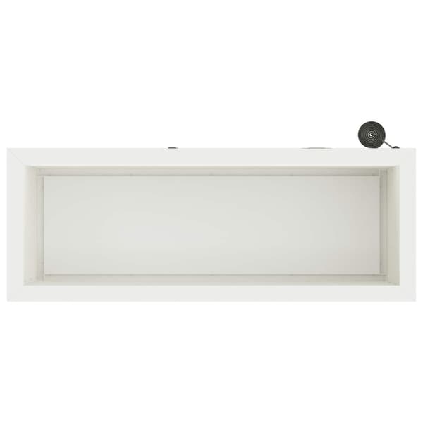 Odlingslåda med LED Vit 30 x 80 x 30 cm Stål