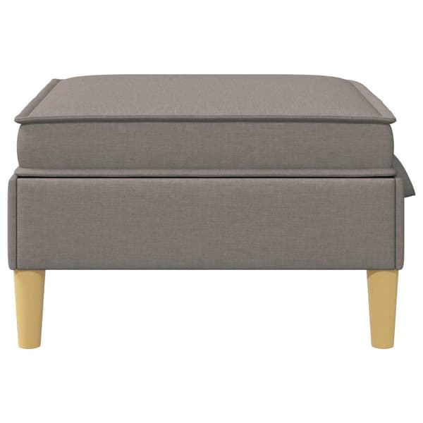 Soffpuff med förvaring Taupe Tyg
