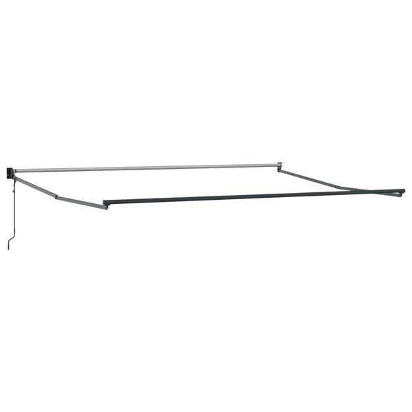 Utfällbar markis Flerfärgsdesign 450 × 300 cm