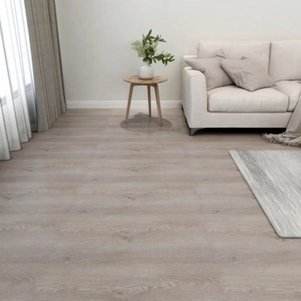 Självhäftande golvplankor 20 st PVC 1,86 m² taupe