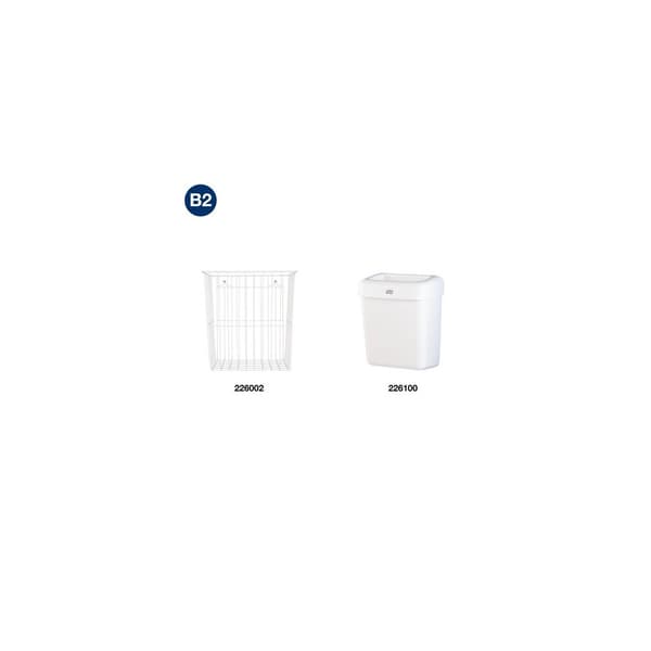 Insatspåse TORK B2 20L vit 100/rl