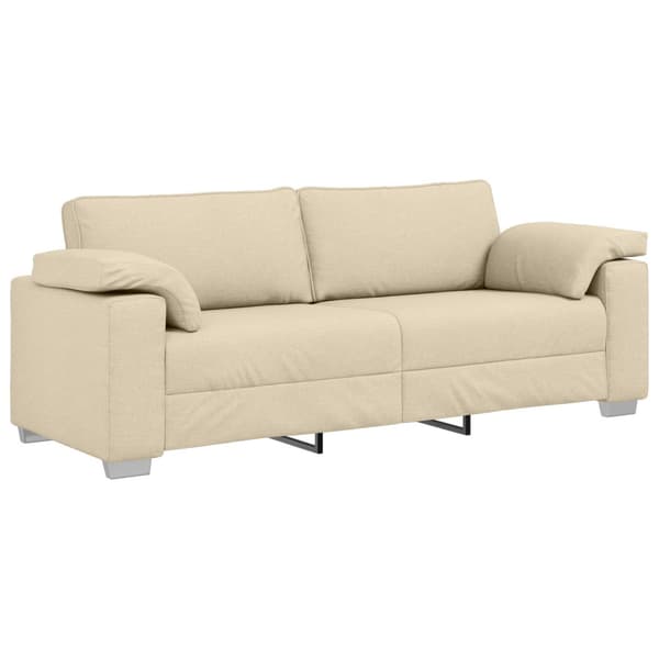 Soffa 2 pcs Kräm 219 x 80 x 82 cm tyg